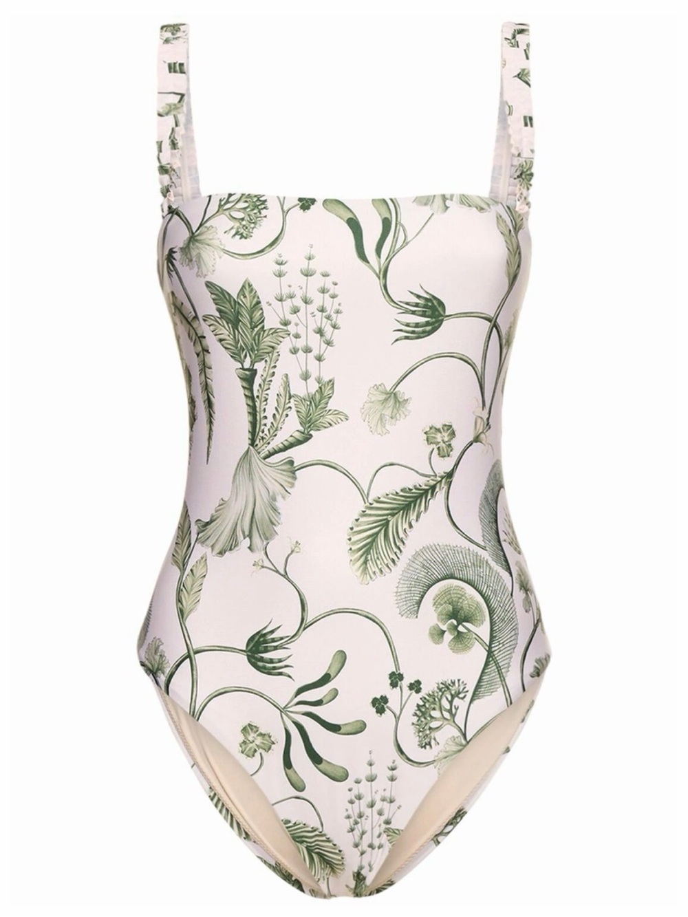 AGUA BY AGUA BENDITA Limon Habitat Ruffled One-Piece Swimsuit